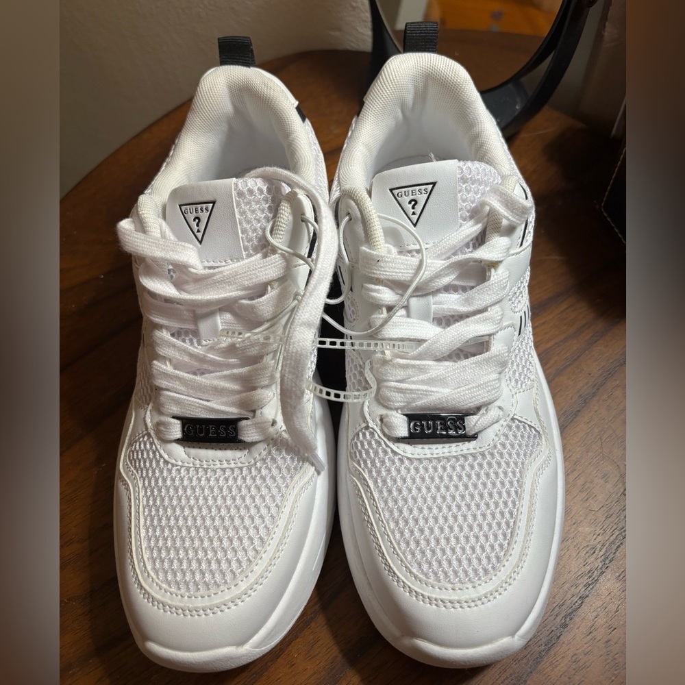 Guess White Athletic Shoes